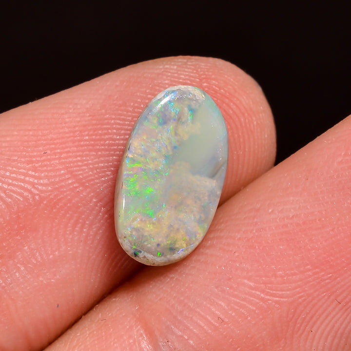 Natural Australian Opal Fancy Shape Cabochon Loose Gemstone For Making Jewelry 14X9X2 mm 2 Ct. OP-665