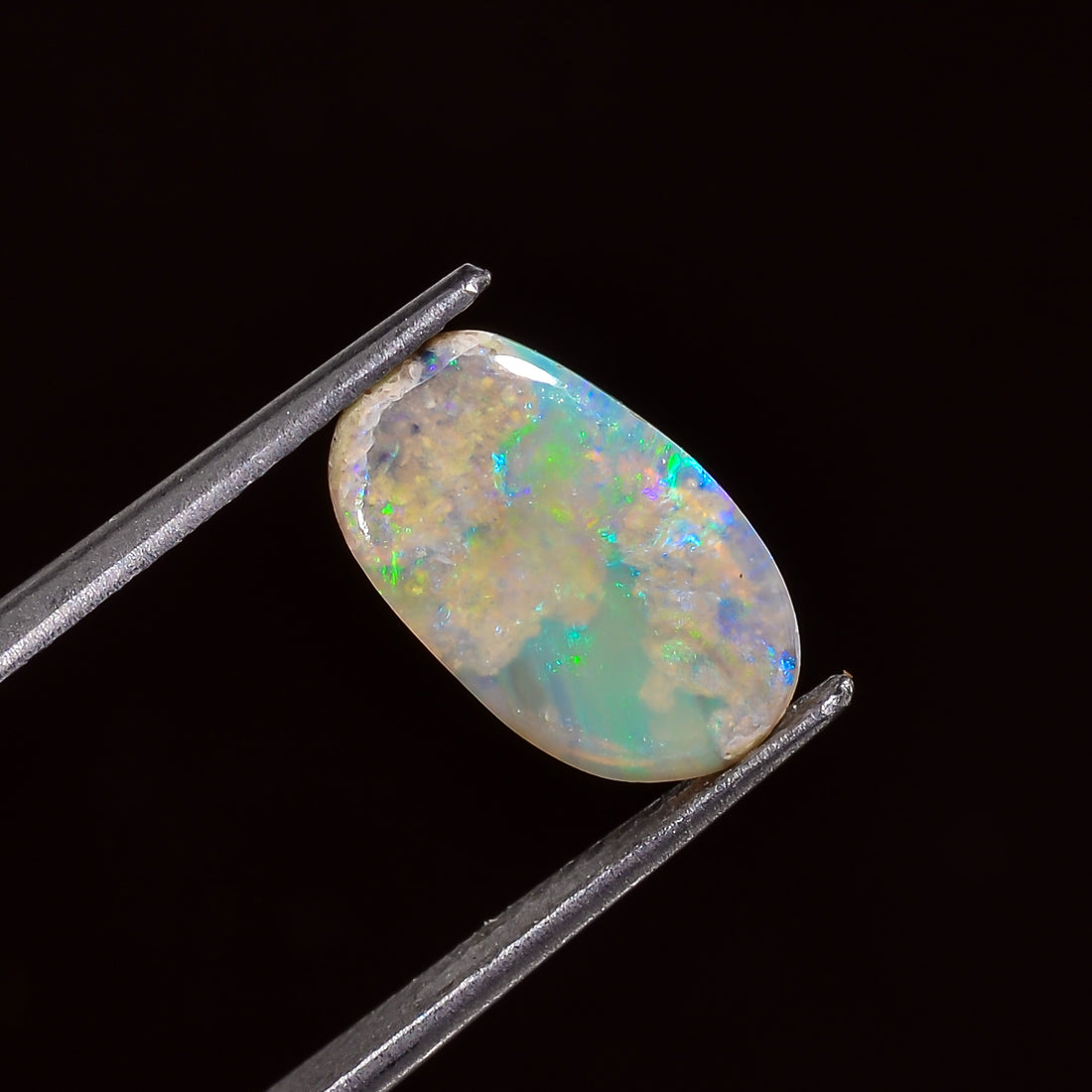 Natural Australian Opal Fancy Shape Cabochon Loose Gemstone For Making Jewelry 14X9X2 mm 2 Ct. OP-665