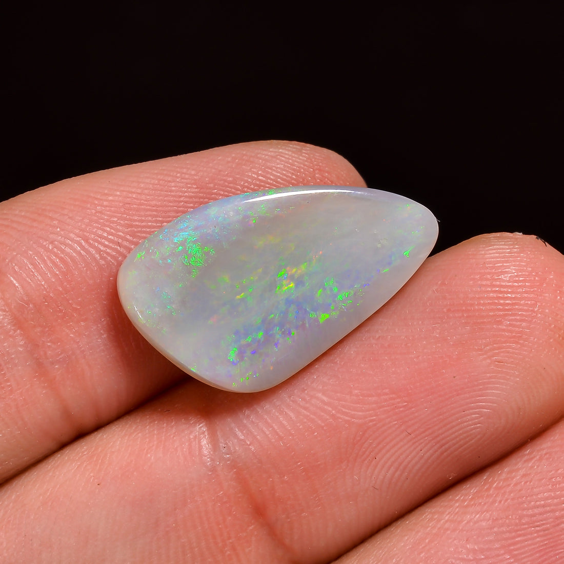 Natural Australian Opal Pear Shape Cabochon Loose Gemstone For Making Jewelry 25X14X5 mm 8 Ct. OP-667