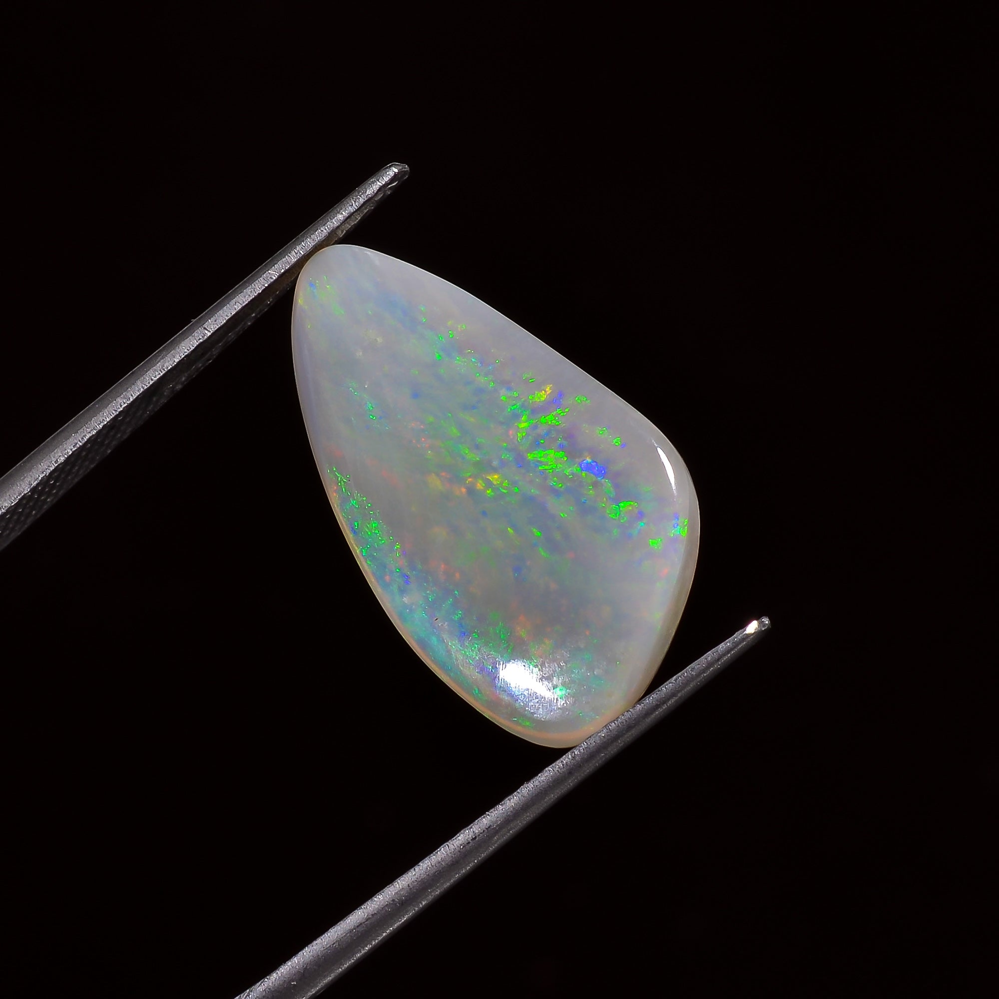 Natural Australian Opal Pear Shape Cabochon Loose Gemstone For Making Jewelry 25X14X5 mm 8 Ct. OP-667