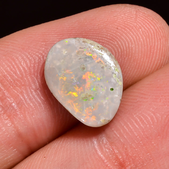 Natural Australian Opal Fancy Shape Cabochon Loose Gemstone For Making Jewelry 19X8X3 mm 3.5 Ct. OP-670