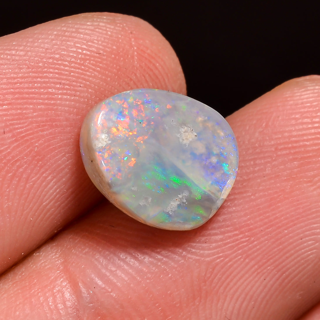 Natural Australian Opal Heart Shape Cabochon Loose Gemstone For Making Jewelry 15X14X2 mm 2.5 Ct. OP-671