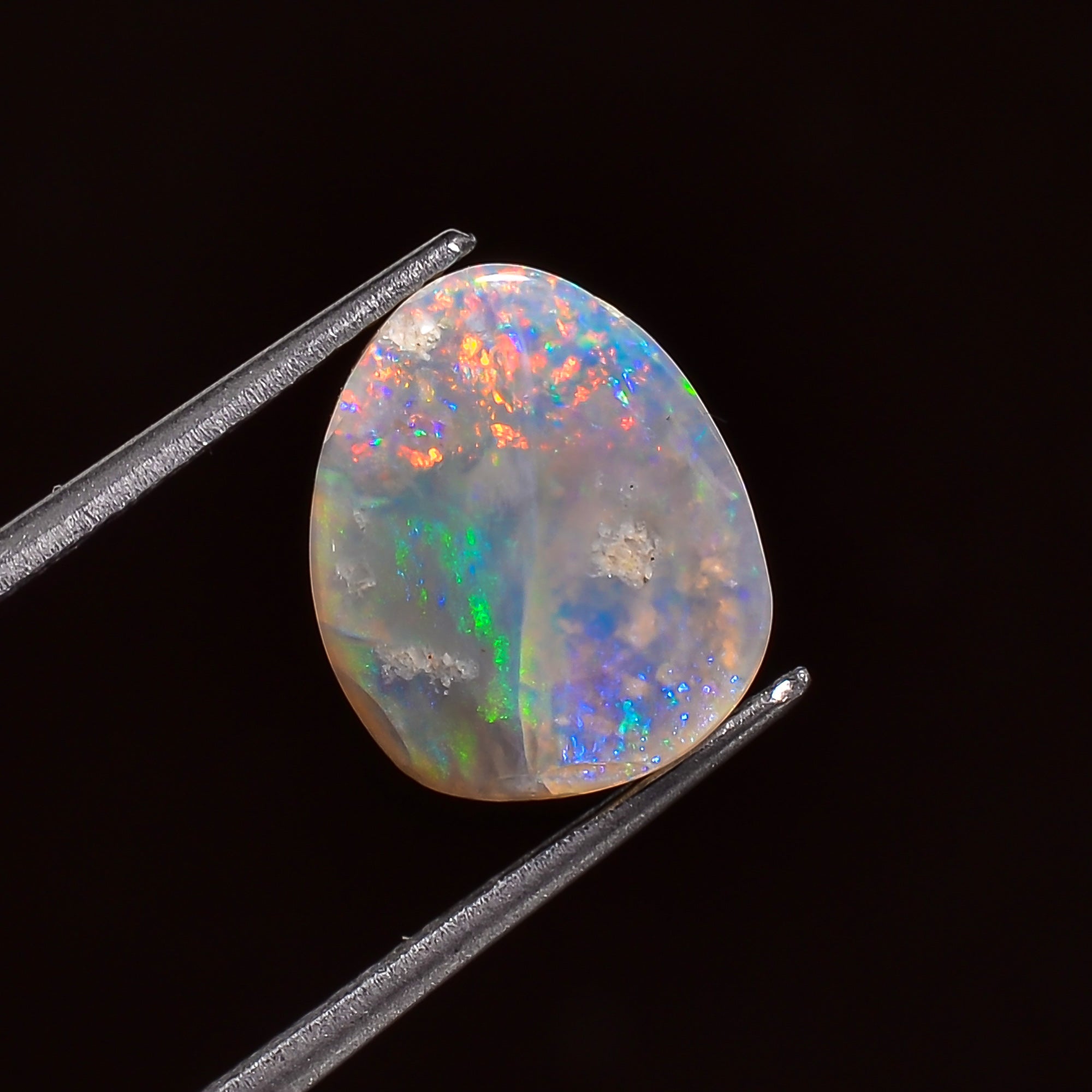 Natural Australian Opal Heart Shape Cabochon Loose Gemstone For Making Jewelry 15X14X2 mm 2.5 Ct. OP-671