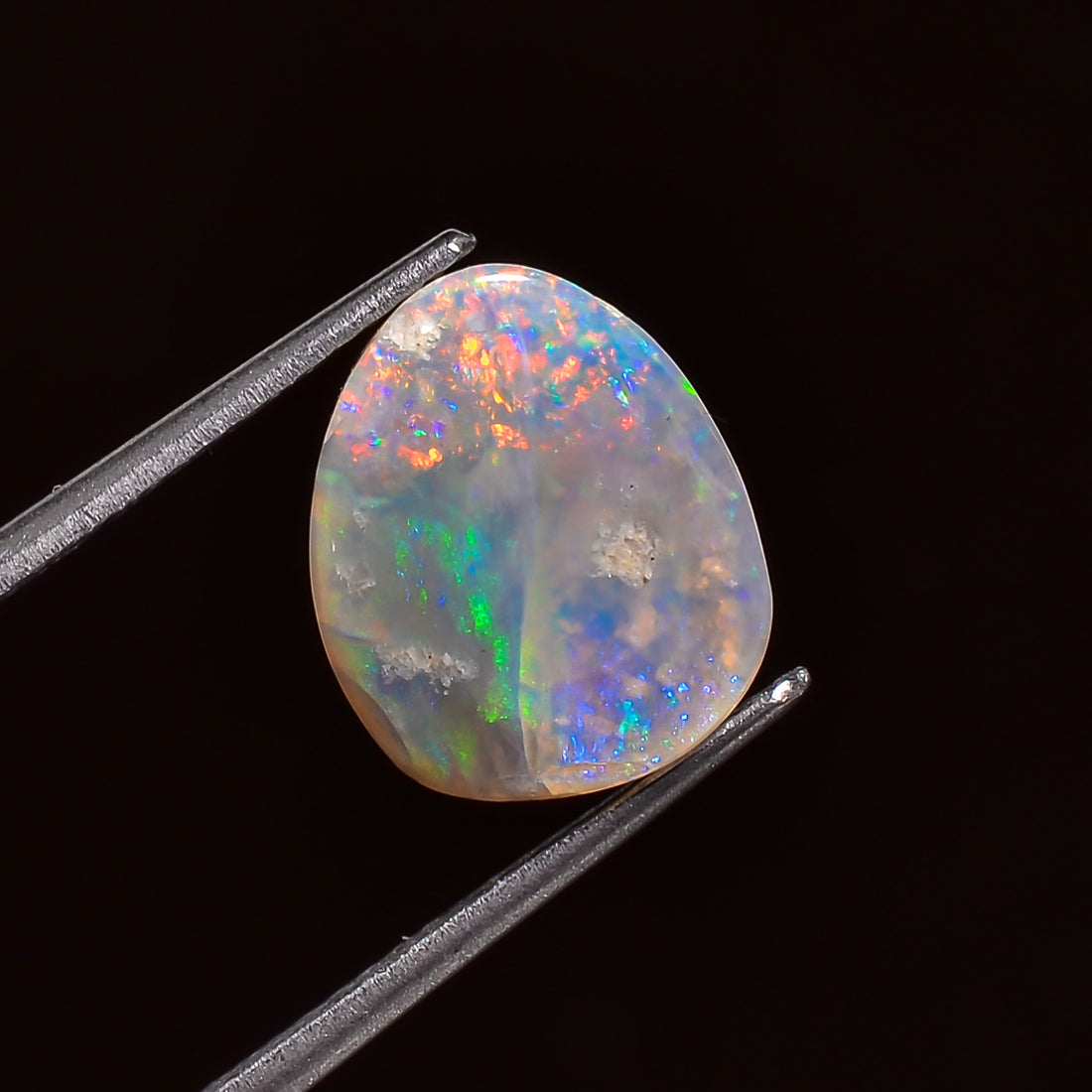 Natural Australian Opal Heart Shape Cabochon Loose Gemstone For Making Jewelry 15X14X2 mm 2.5 Ct. OP-671