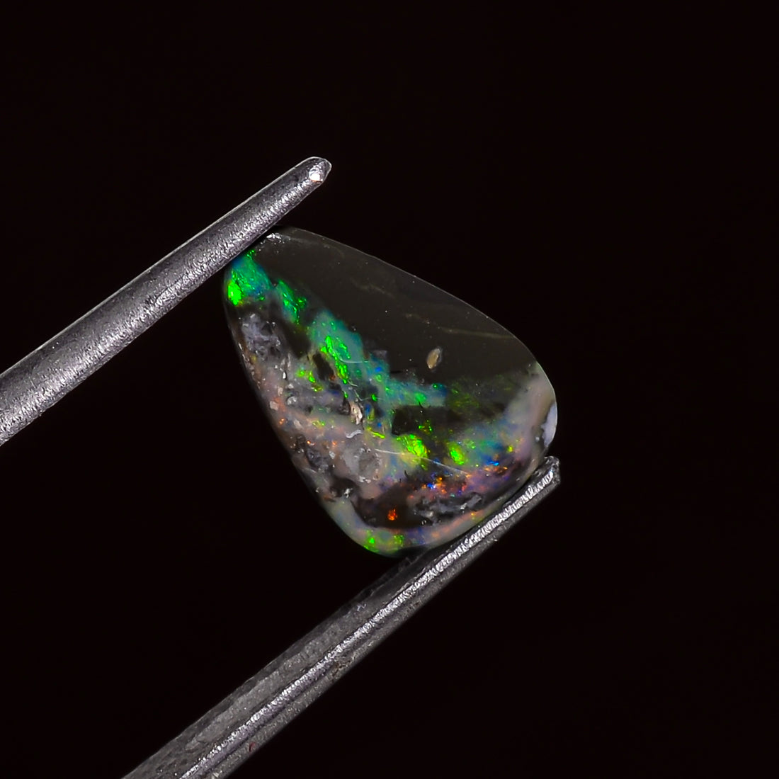Natural Australian Opal Pear Shape Cabochon Loose Gemstone For Making Jewelry 16X13X1 mm 2.5 Ct. OP-672