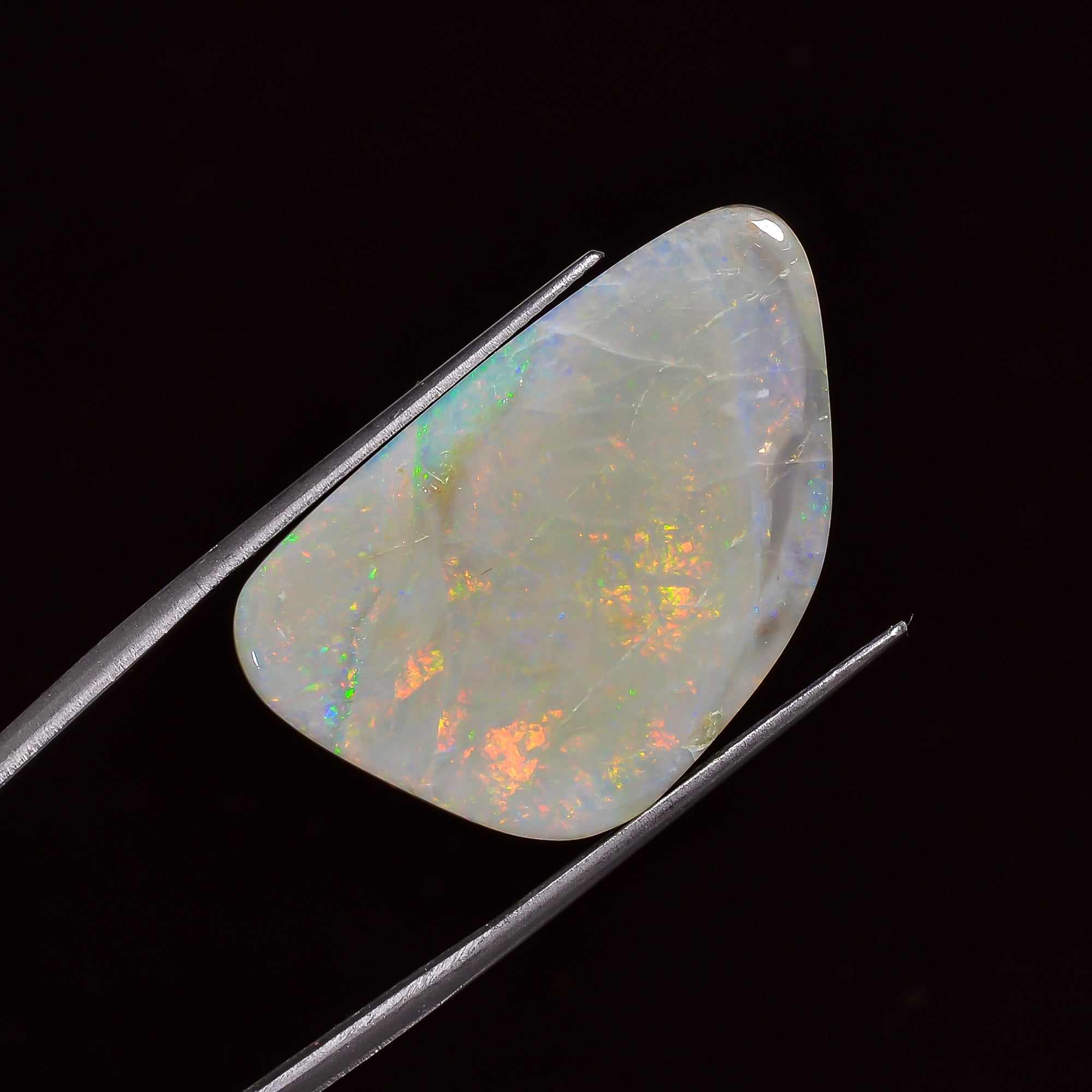 Natural Australian Opal Pear Shape Cabochon Loose Gemstone For Making Jewelry 18X12X3 mm 5 Ct. OP-674