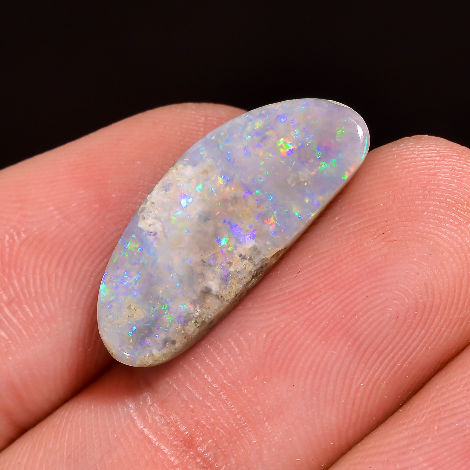 Natural Australian Opal Heart Shape Cabochon Loose Gemstone For Making Jewelry 10X10X2 mm 2 Ct. OP-675