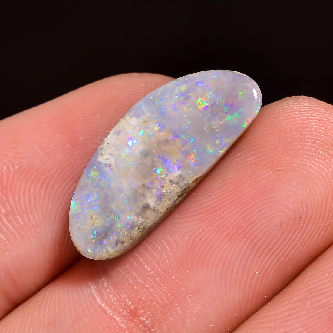 Natural Australian Opal Heart Shape Cabochon Loose Gemstone For Making Jewelry 10X10X2 mm 2 Ct. OP-675