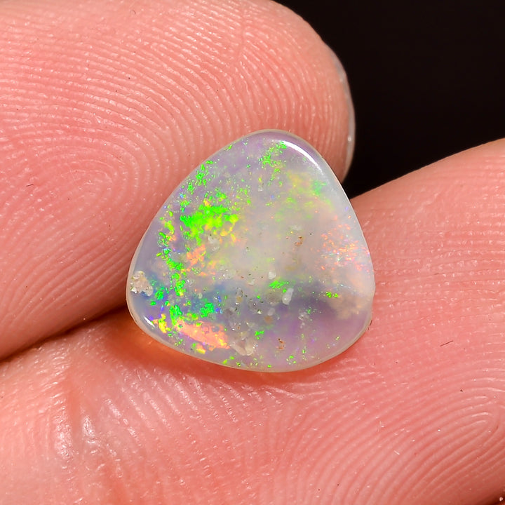 Natural Australian Opal Fancy Shape Cabochon Loose Gemstone For Making Jewelry 15X4X3 mm 1.5 Ct. OP-679