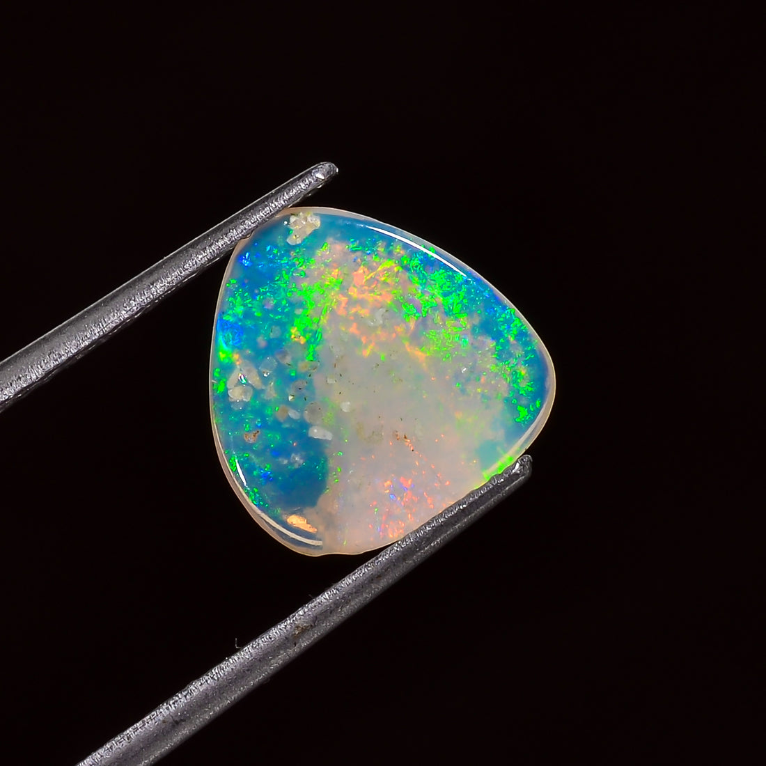 Natural Australian Opal Fancy Shape Cabochon Loose Gemstone For Making Jewelry 15X4X3 mm 1.5 Ct. OP-679
