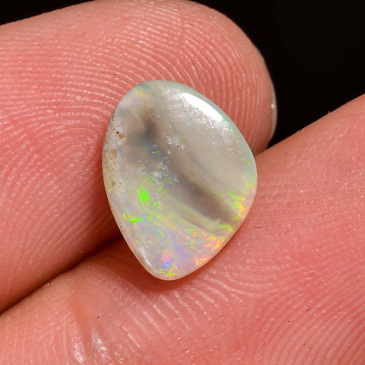 Natural Australian Opal Fancy Shape Cabochon Loose Gemstone For Making Jewelry 10X8X2 mm 1 Ct. OP-688