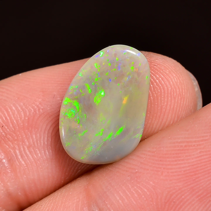 Natural Australian Opal Fancy Shape Cabochon Loose Gemstone For Making Jewelry 14X9X2 mm 2 Ct. OP-690