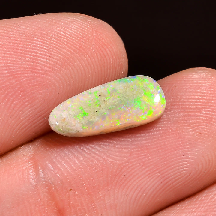 Natural Australian Opal Fancy Shape Cabochon Loose Gemstone For Making Jewelry 13X5X3 mm 2 Ct. OP-692