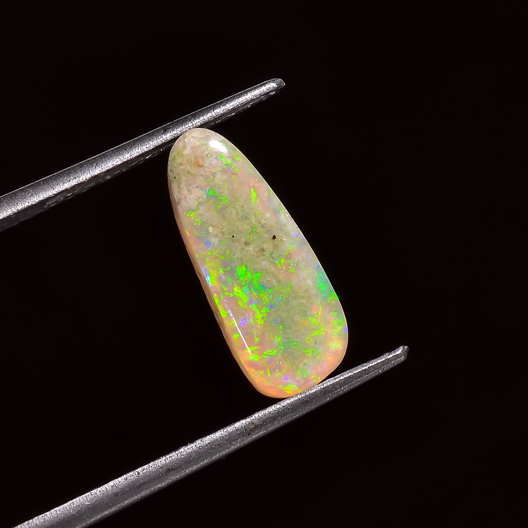 Natural Australian Opal Fancy Shape Cabochon Loose Gemstone For Making Jewelry 13X5X3 mm 2 Ct. OP-692