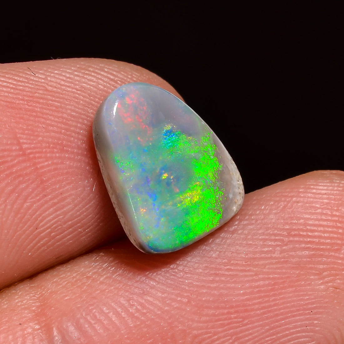 Natural Australian Opal Fancy Shape Cabochon Loose Gemstone For Making Jewelry 10X9X3 mm 2 Ct. OP-693