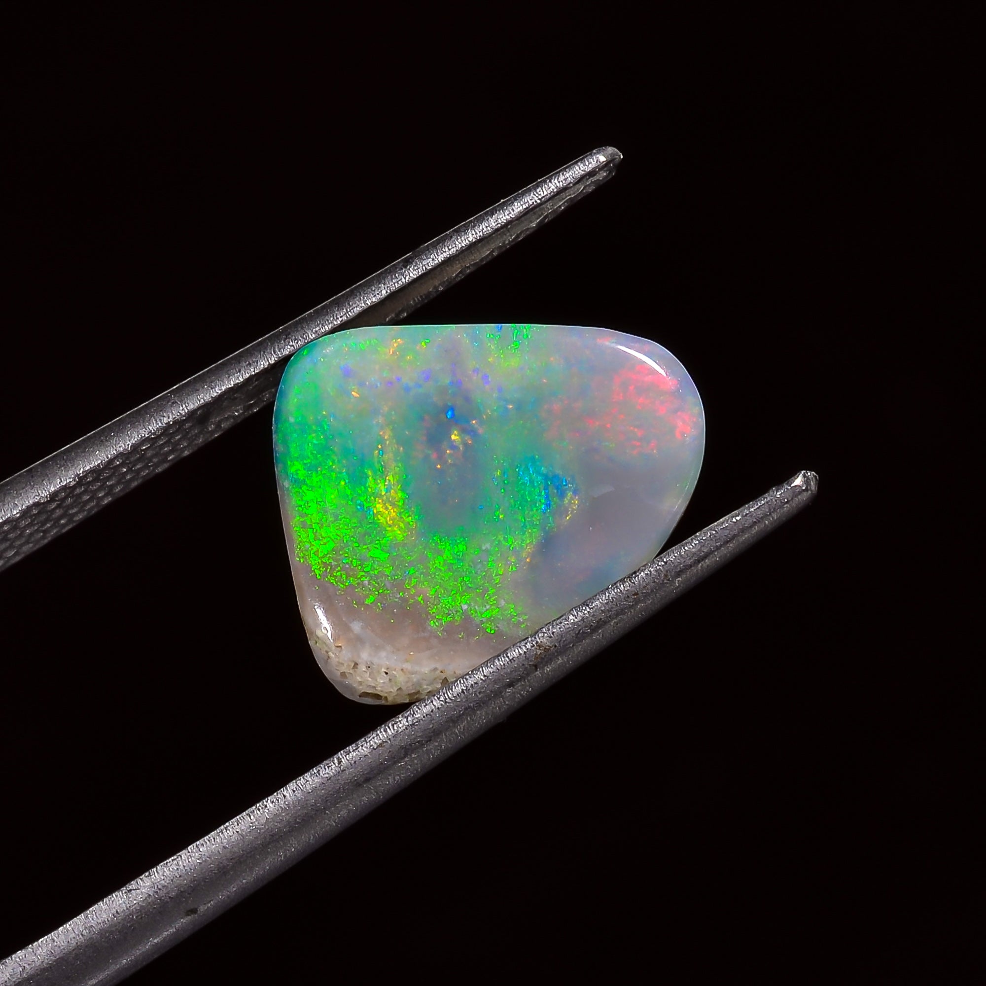 Natural Australian Opal Fancy Shape Cabochon Loose Gemstone For Making Jewelry 10X9X3 mm 2 Ct. OP-693