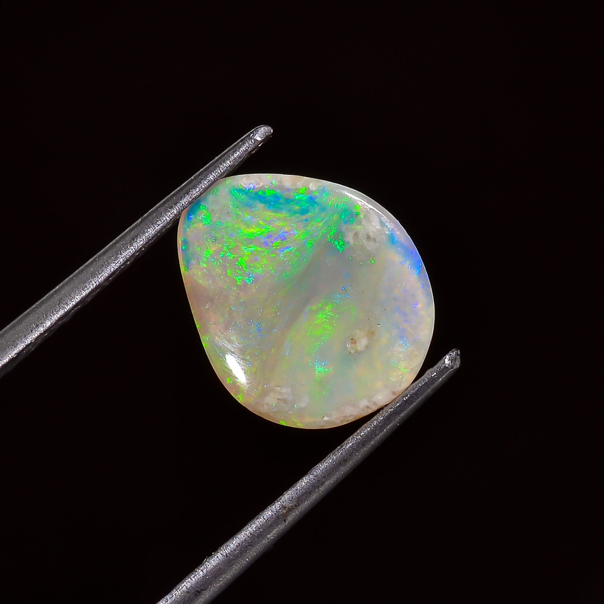 Natural Australian Opal Fancy Shape Cabochon Loose Gemstone For Making Jewelry 10X8X1 mm 1 Ct. OP-694