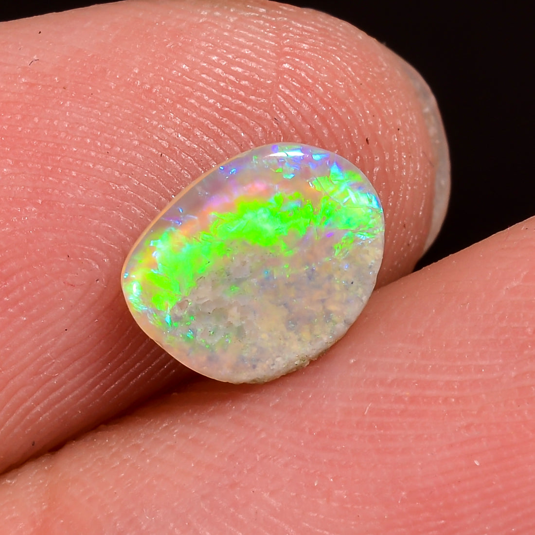Natural Australian Opal Fancy Shape Cabochon Loose Gemstone For Making Jewelry 8X6X2 mm 0.5 Ct. OP-696
