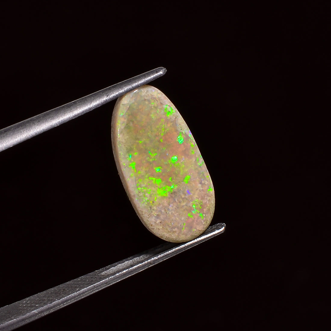 Natural Australian Opal Fancy Shape Cabochon Loose Gemstone For Making Jewelry 15X8X2 mm 2.5 Ct. OP-698