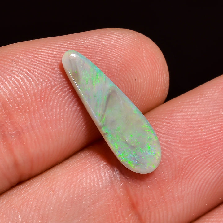Natural Australian Opal Fancy Shape Cabochon Loose Gemstone For Making Jewelry 17X5X1 mm 1 Ct. OP-699