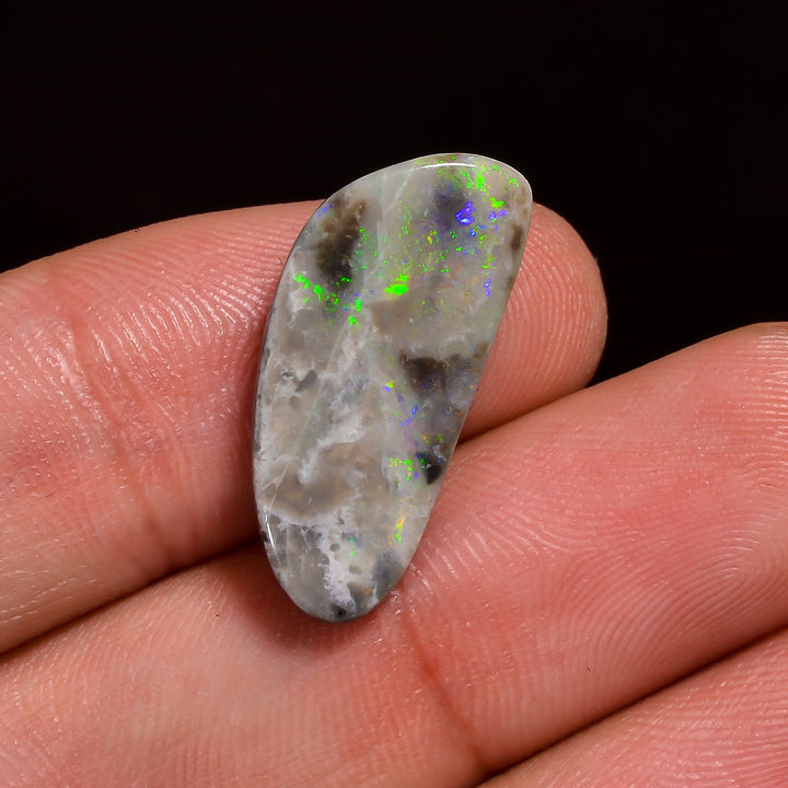 Natural Australian Opal Fancy Shape Cabochon Loose Gemstone For Making Jewelry 22X9X4 mm 6.5 Ct. OP-707