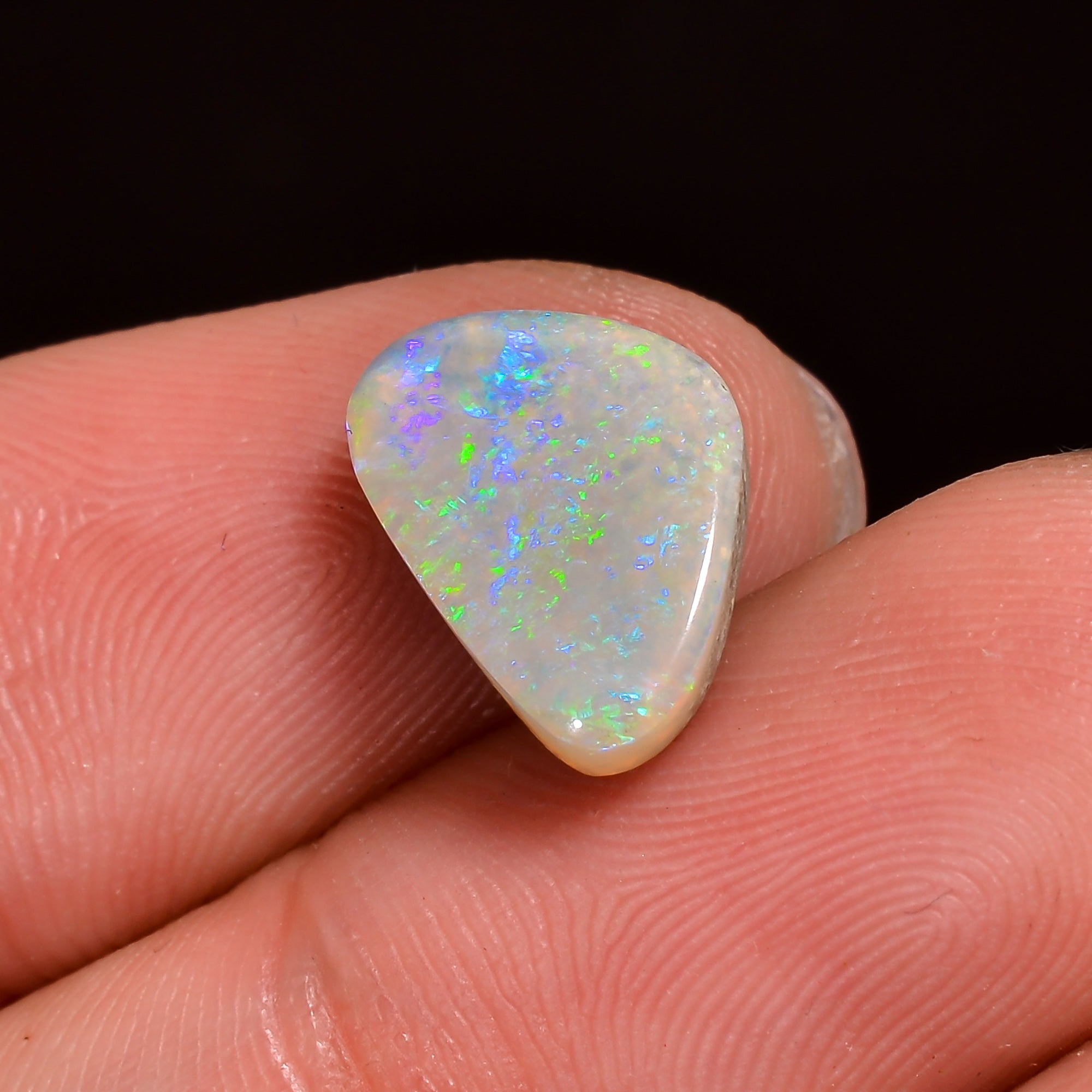 Natural Australian Opal Fancy Shape Cabochon Loose Gemstone For Making Jewelry 12X8X4 mm 3 Ct. OP-709
