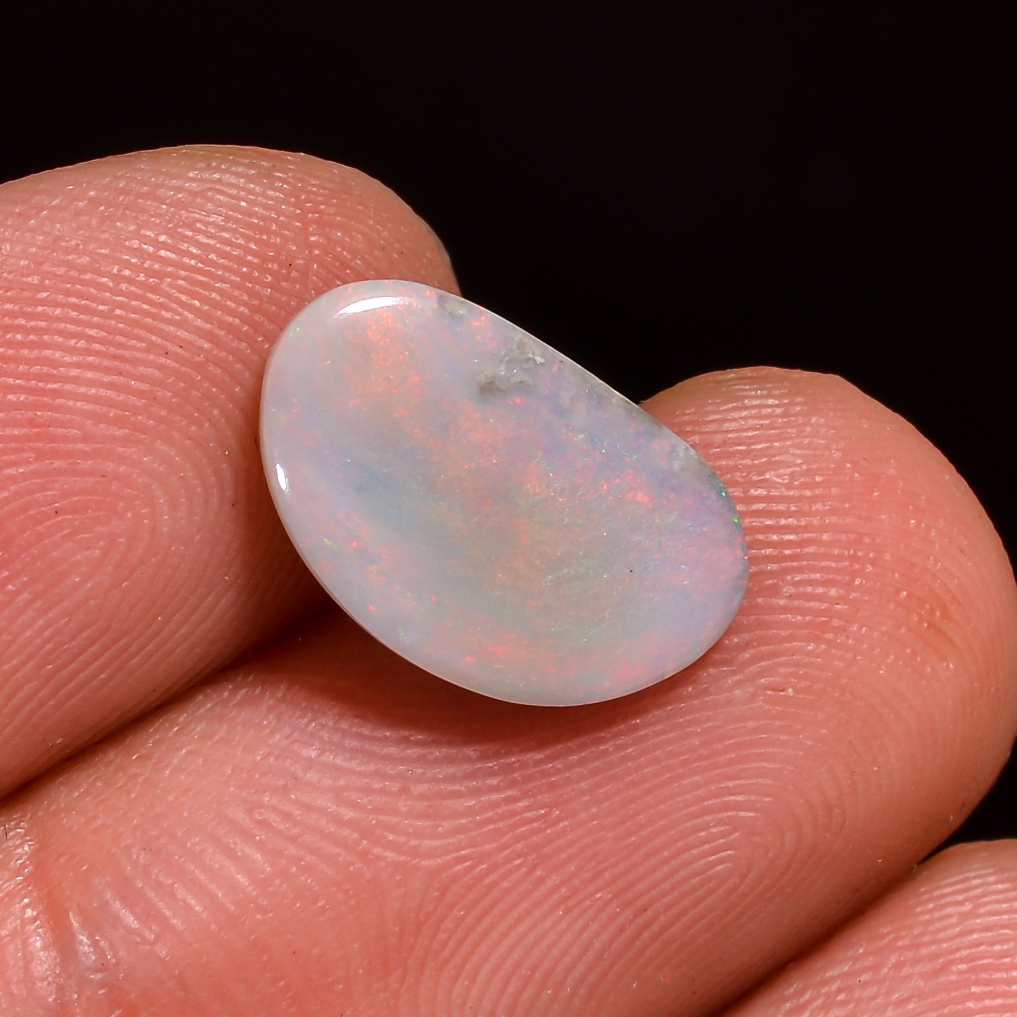 Natural Australian Opal Fancy Shape Cabochon Loose Gemstone For Making Jewelry 13X8X2 mm 2 Ct. OP-710