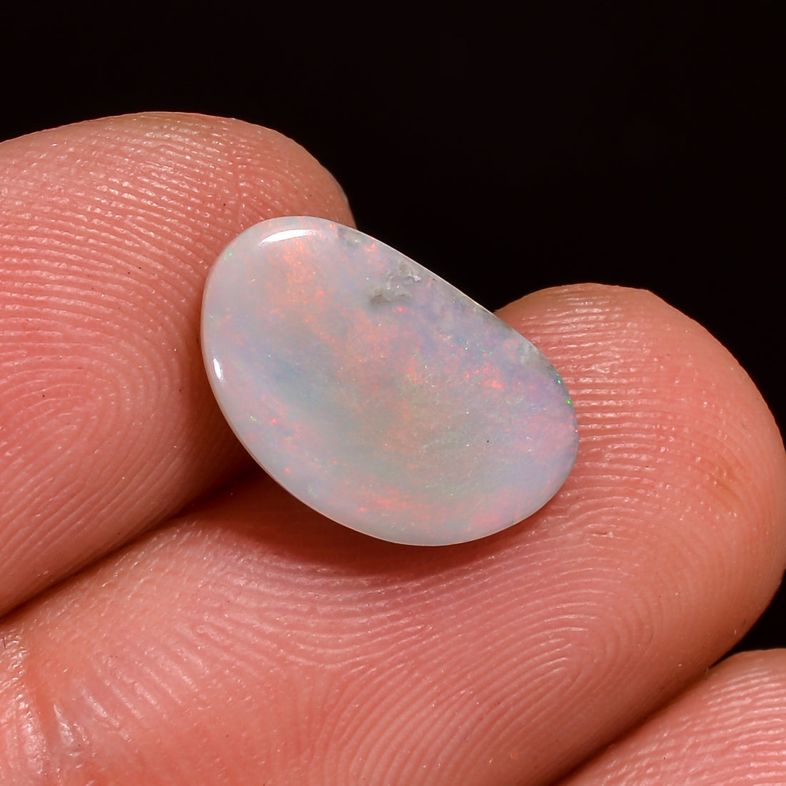 Natural Australian Opal Fancy Shape Cabochon Loose Gemstone For Making Jewelry 13X8X2 mm 2 Ct. OP-710