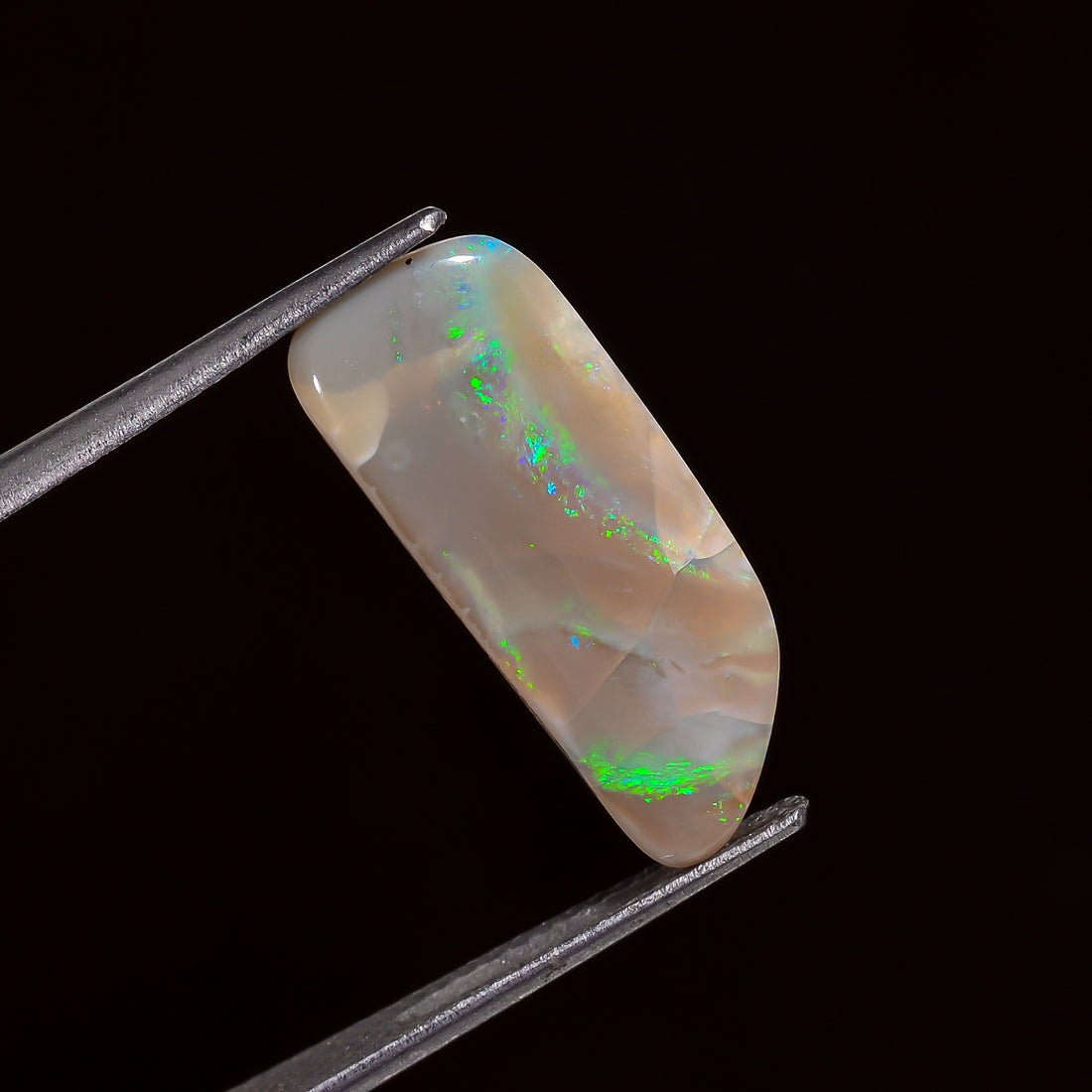 Natural Australian Opal Fancy Shape Cabochon Loose Gemstone For Making Jewelry 18X7X3 mm 3.5 Ct. OP-711