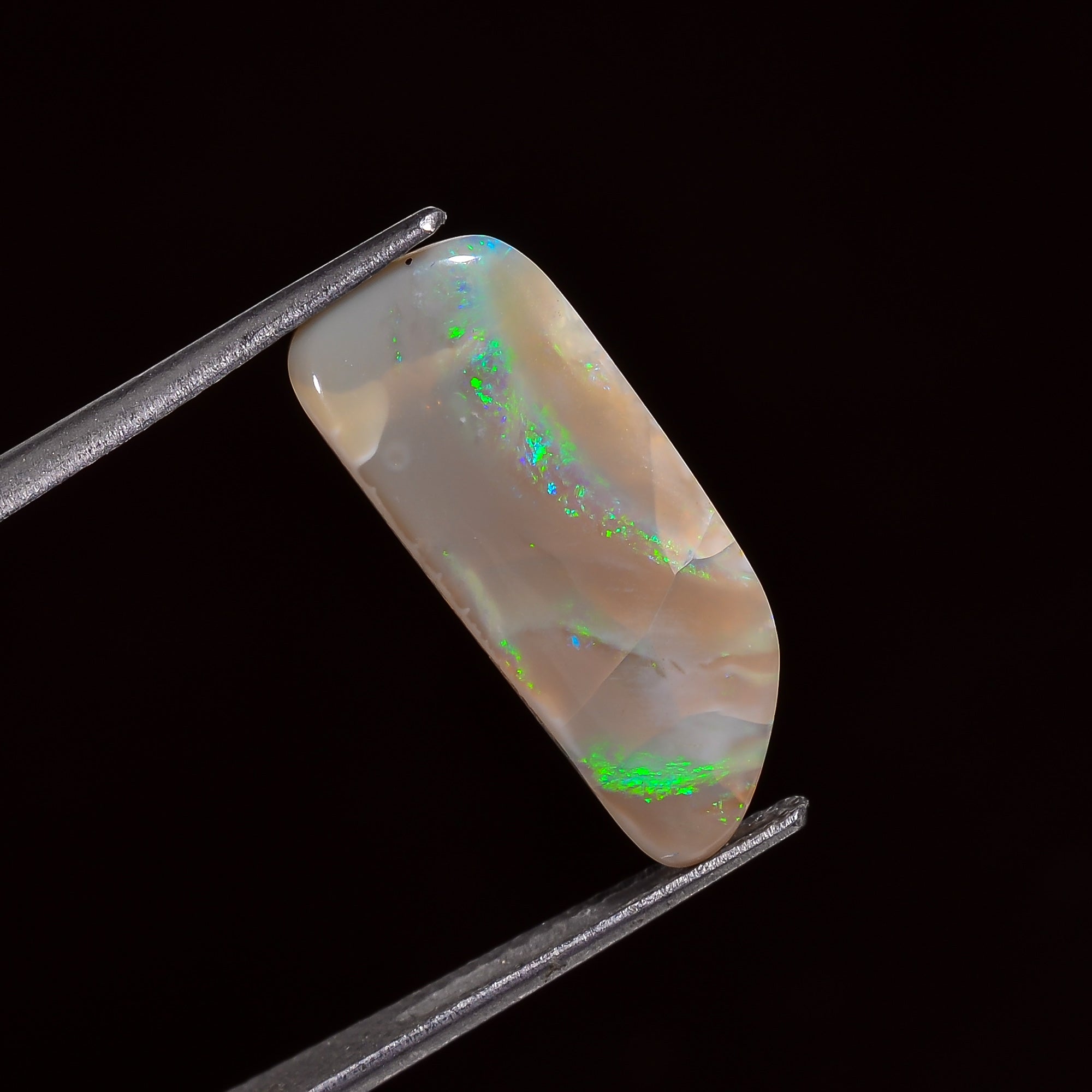 Natural Australian Opal Fancy Shape Cabochon Loose Gemstone For Making Jewelry 18X7X3 mm 3.5 Ct. OP-711