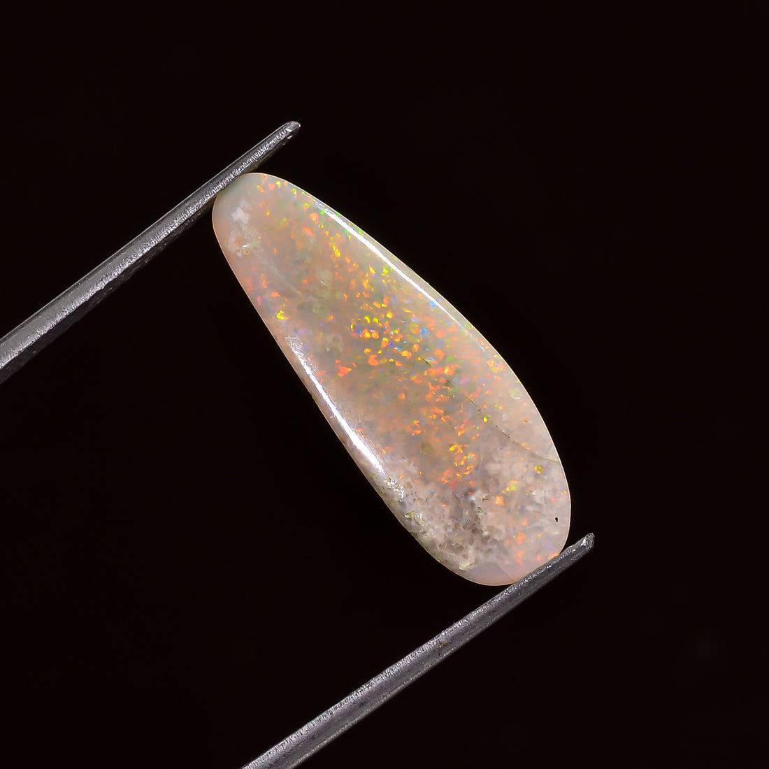 Natural Australian Opal Fancy Shape Cabochon Loose Gemstone For Making Jewelry 22X7X2 mm 3 Ct. OP-712