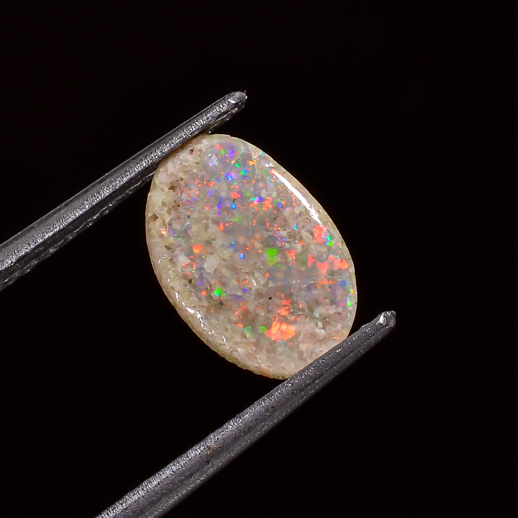 Natural Australian Opal Fancy Shape Cabochon Loose Gemstone For Making Jewelry 9X6X1 mm 0.5 Ct. OP-713
