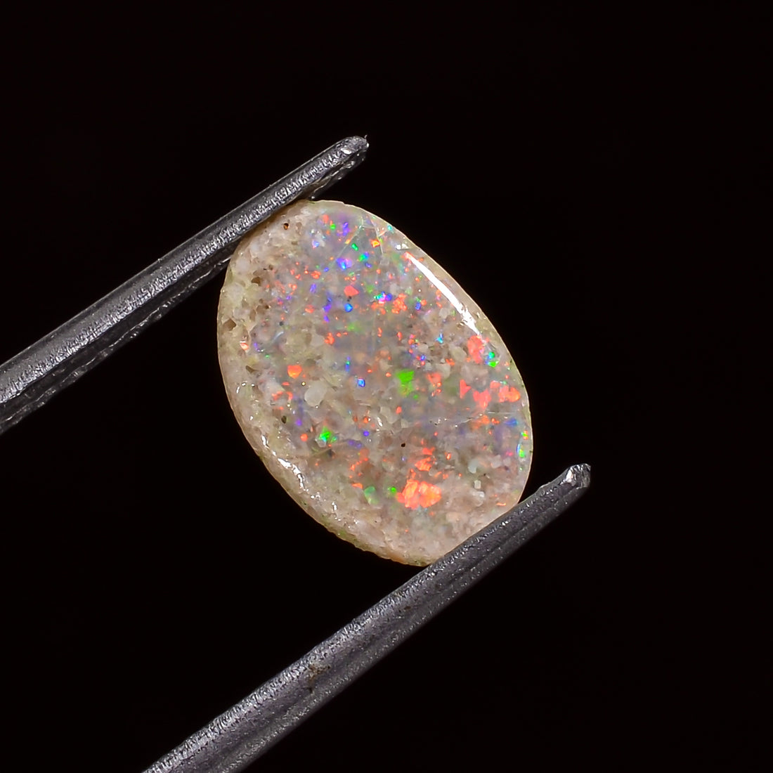 Natural Australian Opal Fancy Shape Cabochon Loose Gemstone For Making Jewelry 9X6X1 mm 0.5 Ct. OP-713