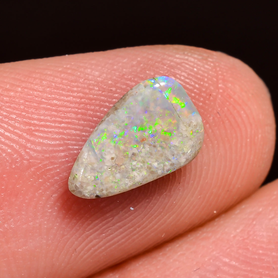 Natural Australian Opal Fancy Shape Cabochon Loose Gemstone For Making Jewelry 9X6X2 mm 1 Ct. OP-714