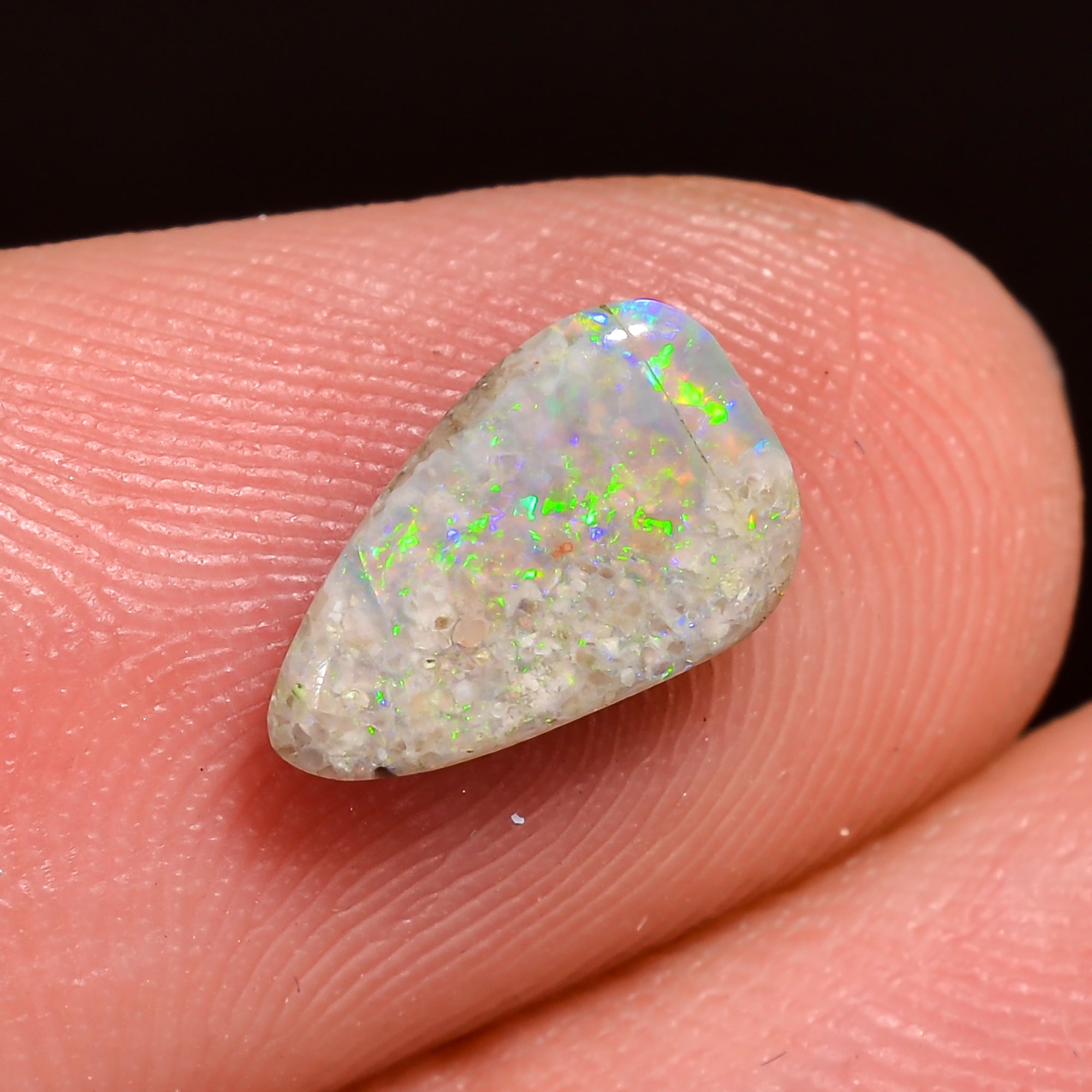 Natural Australian Opal Fancy Shape Cabochon Loose Gemstone For Making Jewelry 9X6X2 mm 1 Ct. OP-714