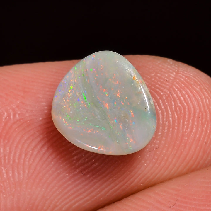 Natural Australian Opal Fancy Shape Cabochon Loose Gemstone For Making Jewelry 8X7X2 mm 1 Ct. OP-716