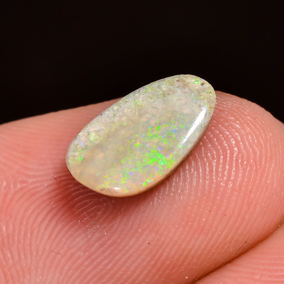 Natural Australian Opal Fancy Shape Cabochon Loose Gemstone For Making Jewelry 10X6X2 mm 1 Ct. OP-718