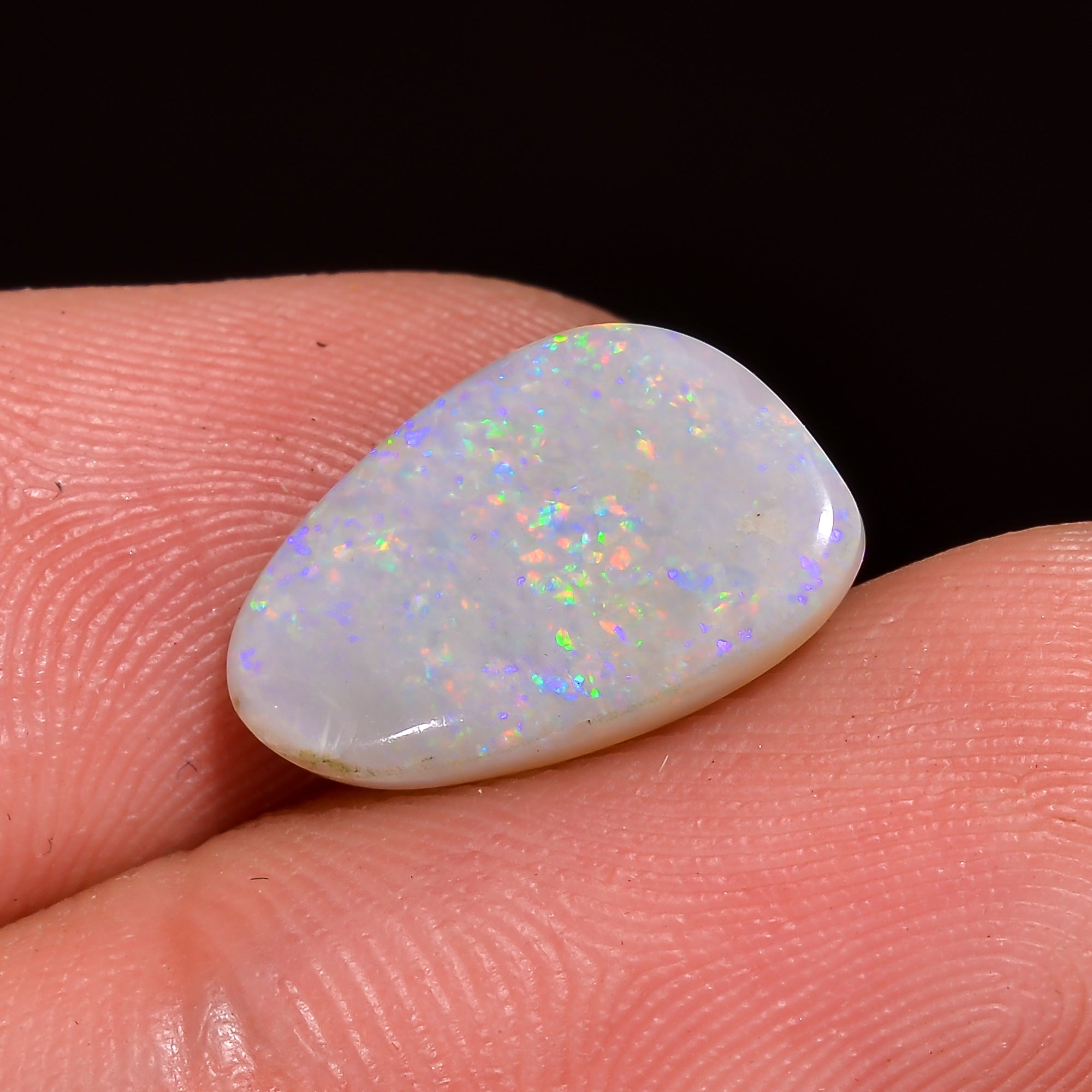 Natural Australian Opal Fancy Shape Cabochon Loose Gemstone For Making Jewelry 14X9X2 mm 2.5 Ct. OP-721