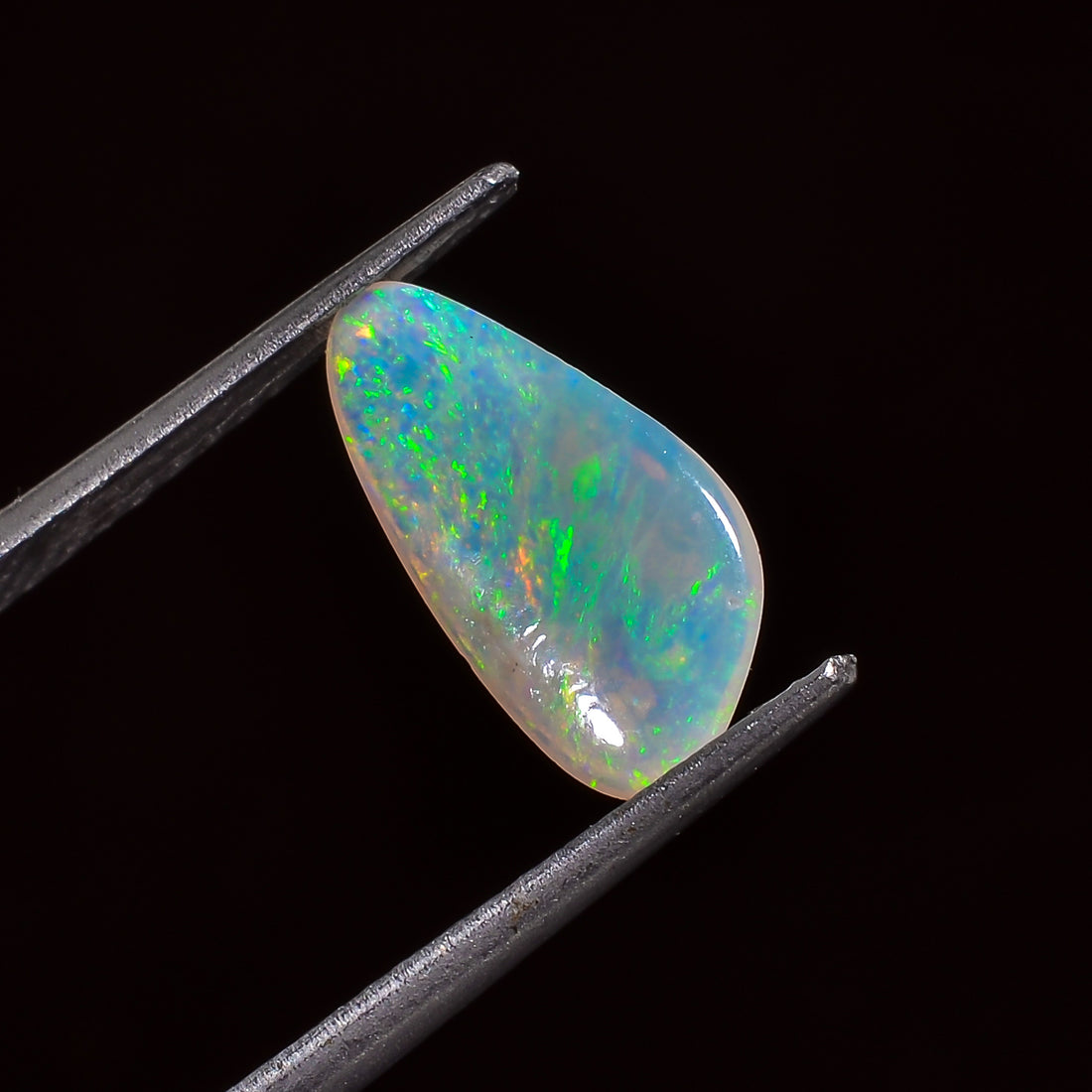 Natural Australian Opal Fancy Shape Cabochon Loose Gemstone For Making Jewelry 12X6X1 mm 1 Ct. OP-724