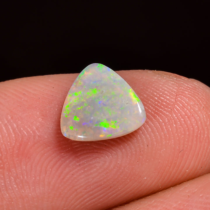 Natural Australian Opal Triangle Shape Cabochon Loose Gemstone For Making Jewelry 7X7X2 mm 1 Ct. OP-725