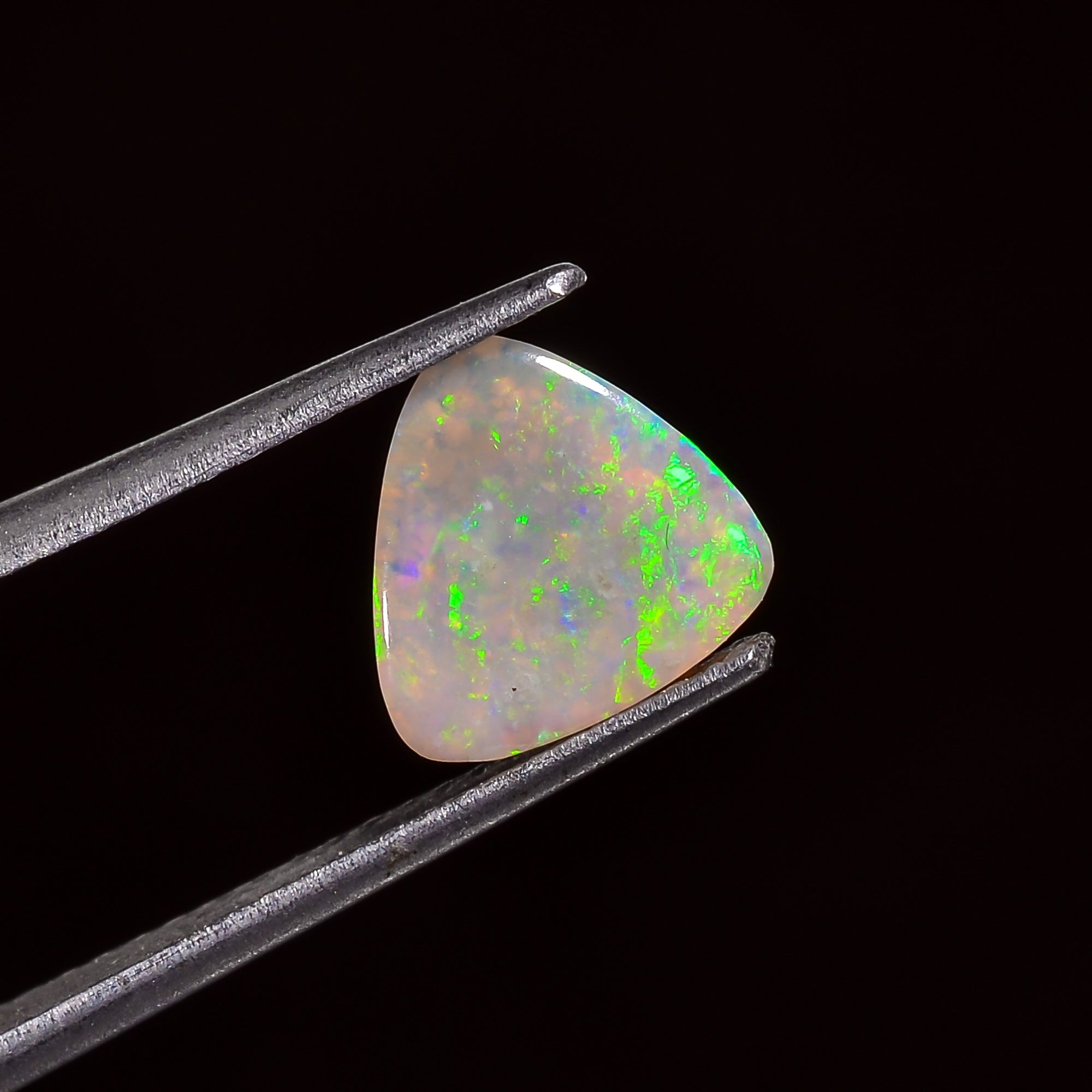 Natural Australian Opal Triangle Shape Cabochon Loose Gemstone For Making Jewelry 7X7X2 mm 1 Ct. OP-725