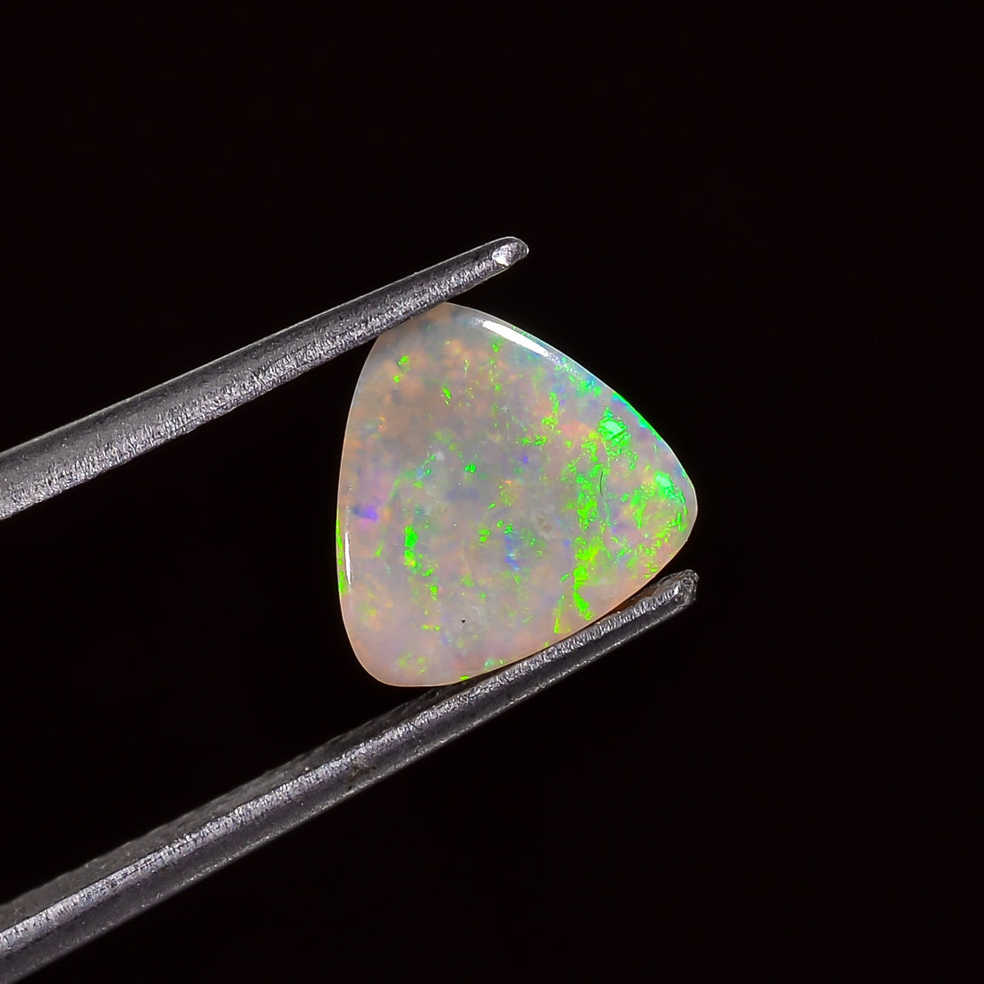 Natural Australian Opal Triangle Shape Cabochon Loose Gemstone For Making Jewelry 7X7X2 mm 1 Ct. OP-725