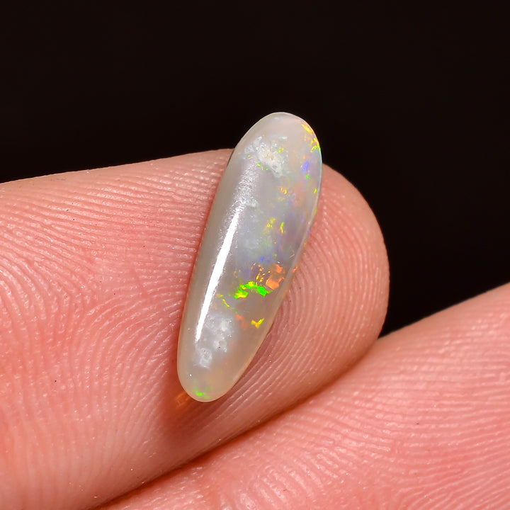 Natural Australian Opal Fancy Shape Cabochon Loose Gemstone For Making Jewelry 15X5X1 mm 1 Ct. OP-728