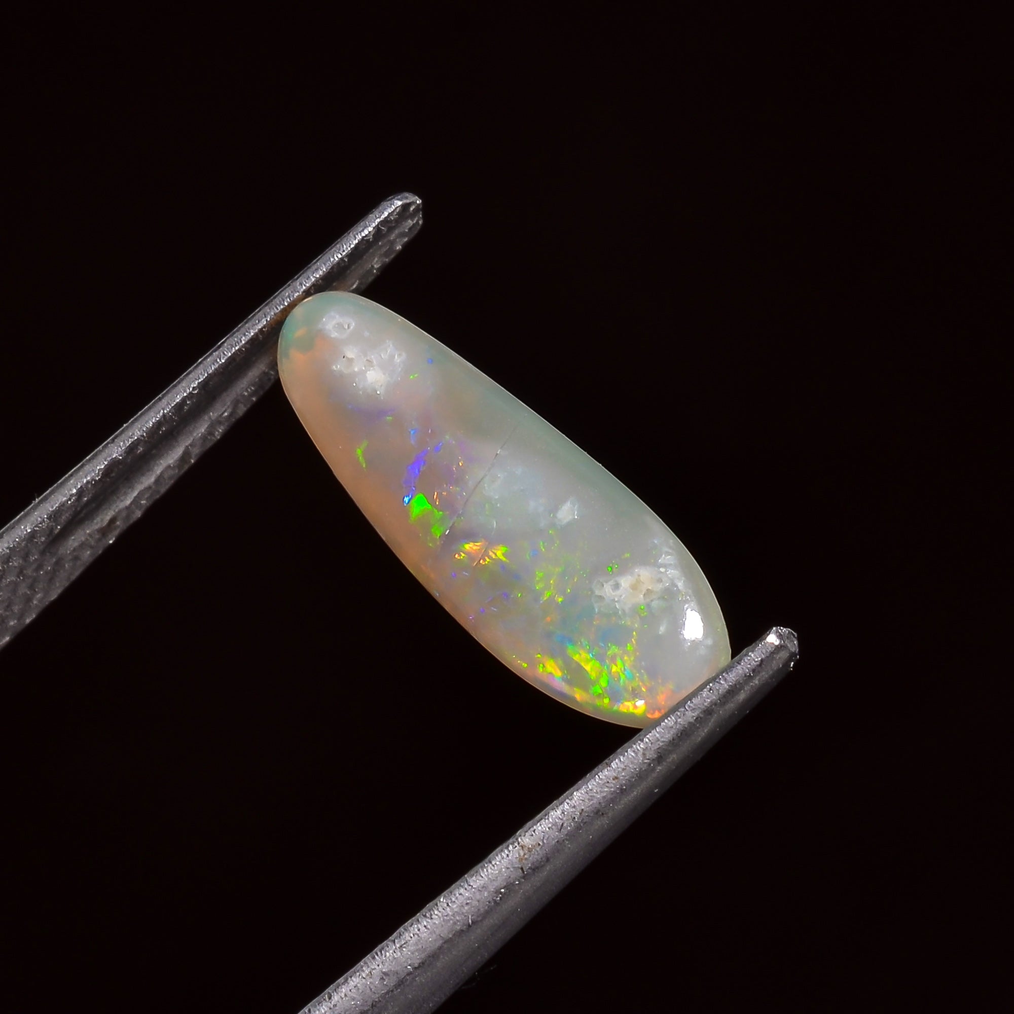 Natural Australian Opal Fancy Shape Cabochon Loose Gemstone For Making Jewelry 15X5X1 mm 1 Ct. OP-728