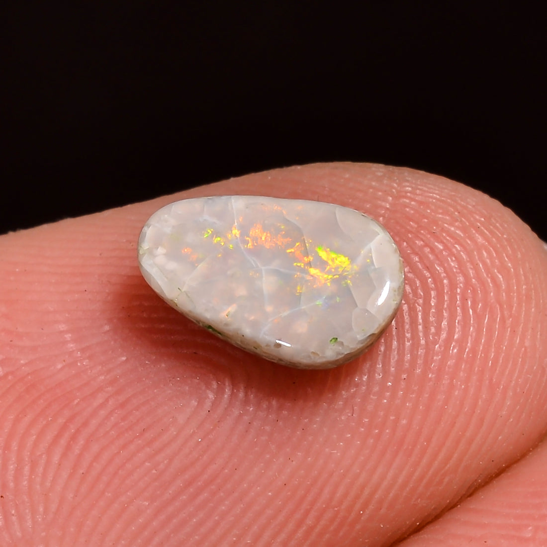 Natural Australian Opal Fancy Shape Cabochon Loose Gemstone For Making Jewelry 8X5X2 mm 1 Ct. OP-730
