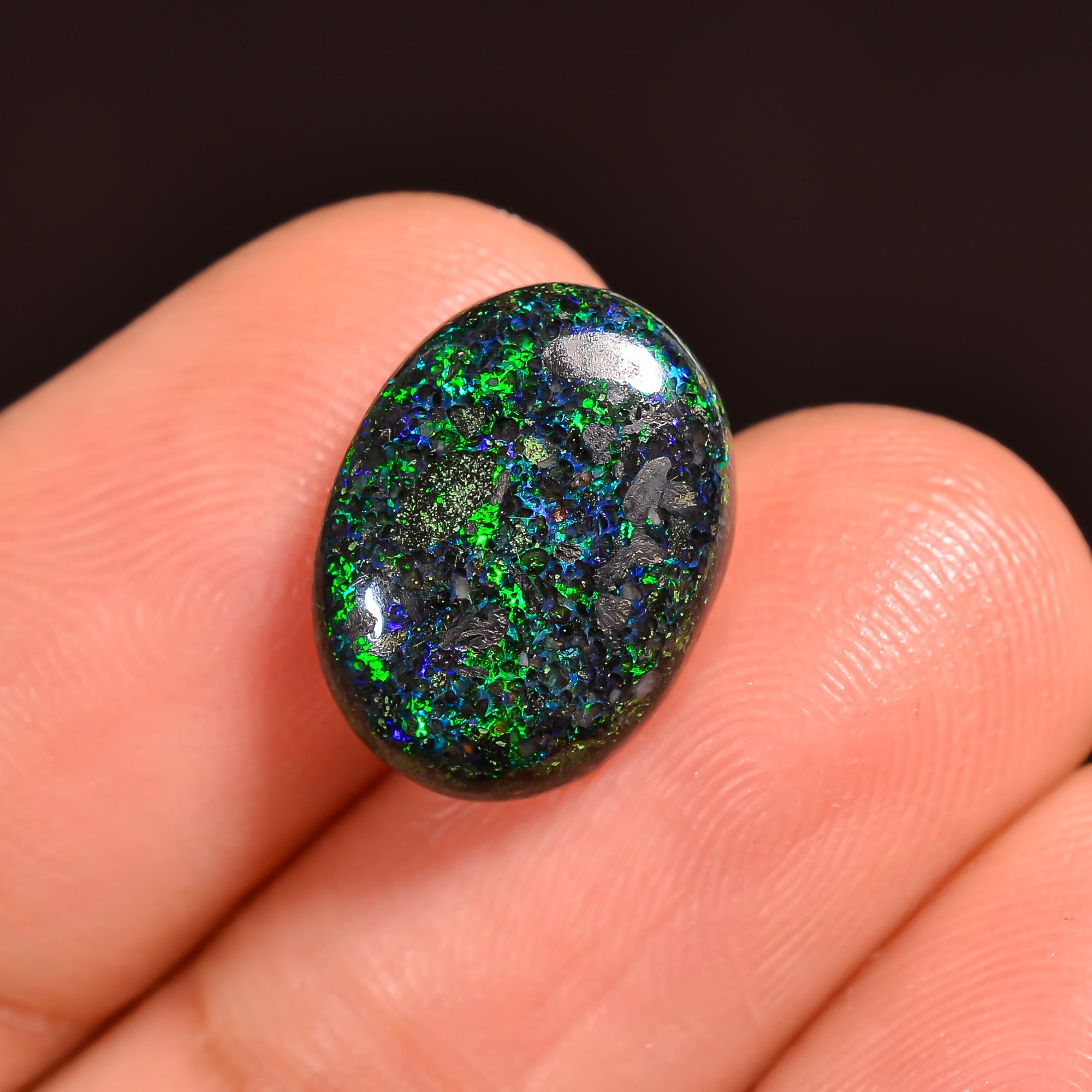 Andamooka Opal Oval Shape Cabochon Loose Gemstone For Making Jewelry 13X9X4 mm 3 Ct. OP-737