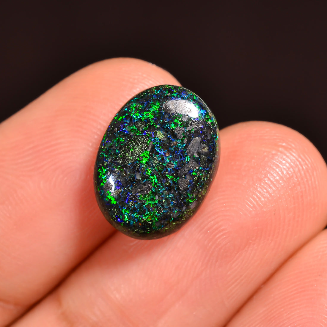 Andamooka Opal Oval Shape Cabochon Loose Gemstone For Making Jewelry 13X9X4 mm 3 Ct. OP-737