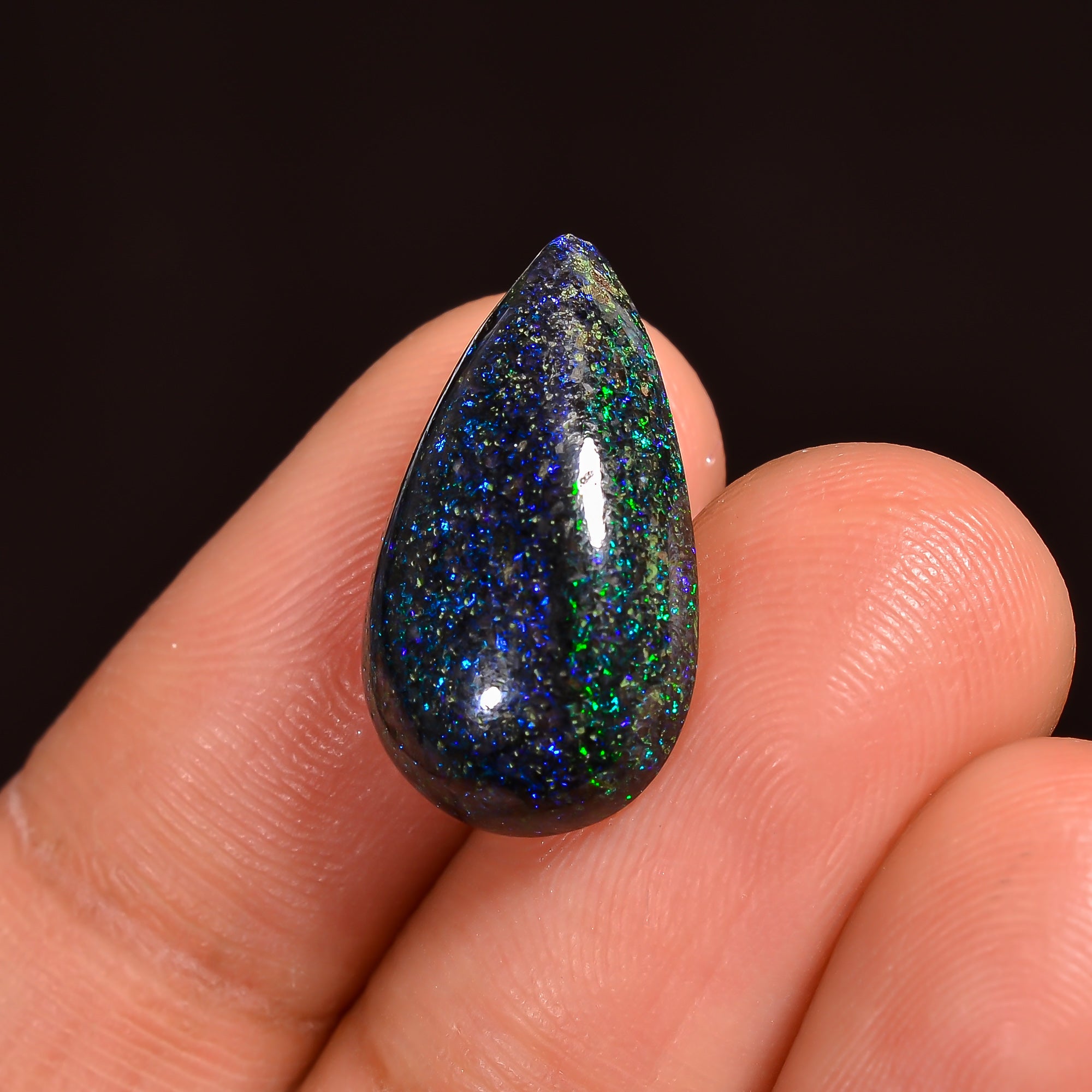 Andamooka Opal Pear Shape Cabochon Loose Gemstone For Making Jewelry 17X10X5 mm 6 Ct. OP-738
