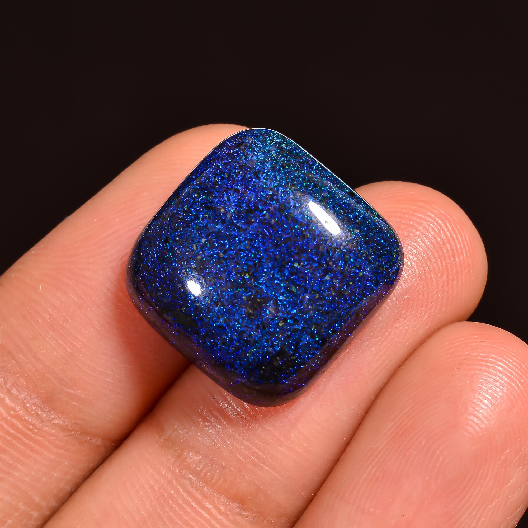 Andamooka Opal Cushion Shape Cabochon Loose Gemstone For Making Jewelry 15X15X6 mm 12 Ct. OP-740