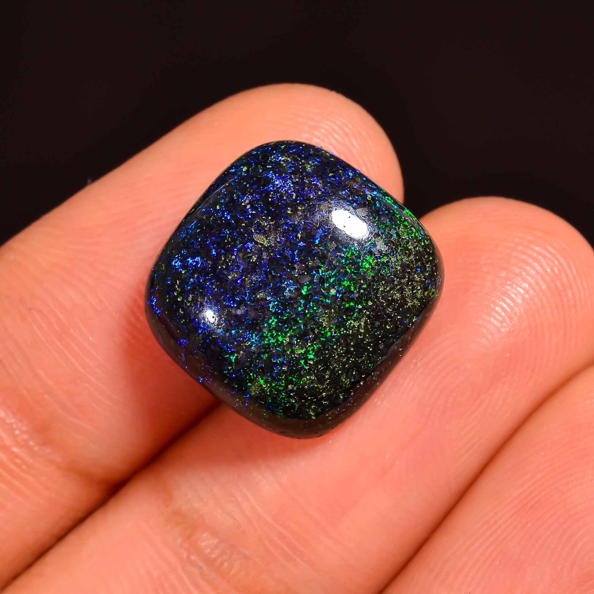 Andamooka Opal Cushion Shape Cabochon Loose Gemstone For Making Jewelry 13X13X5 mm 7 Ct. OP-745